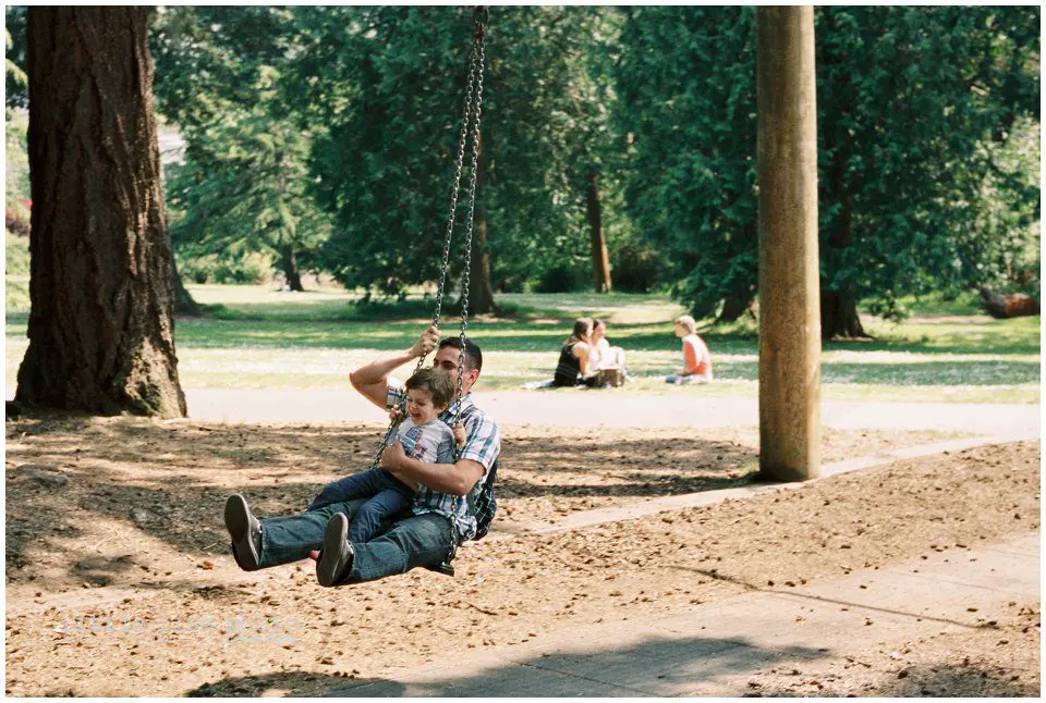playing at the park