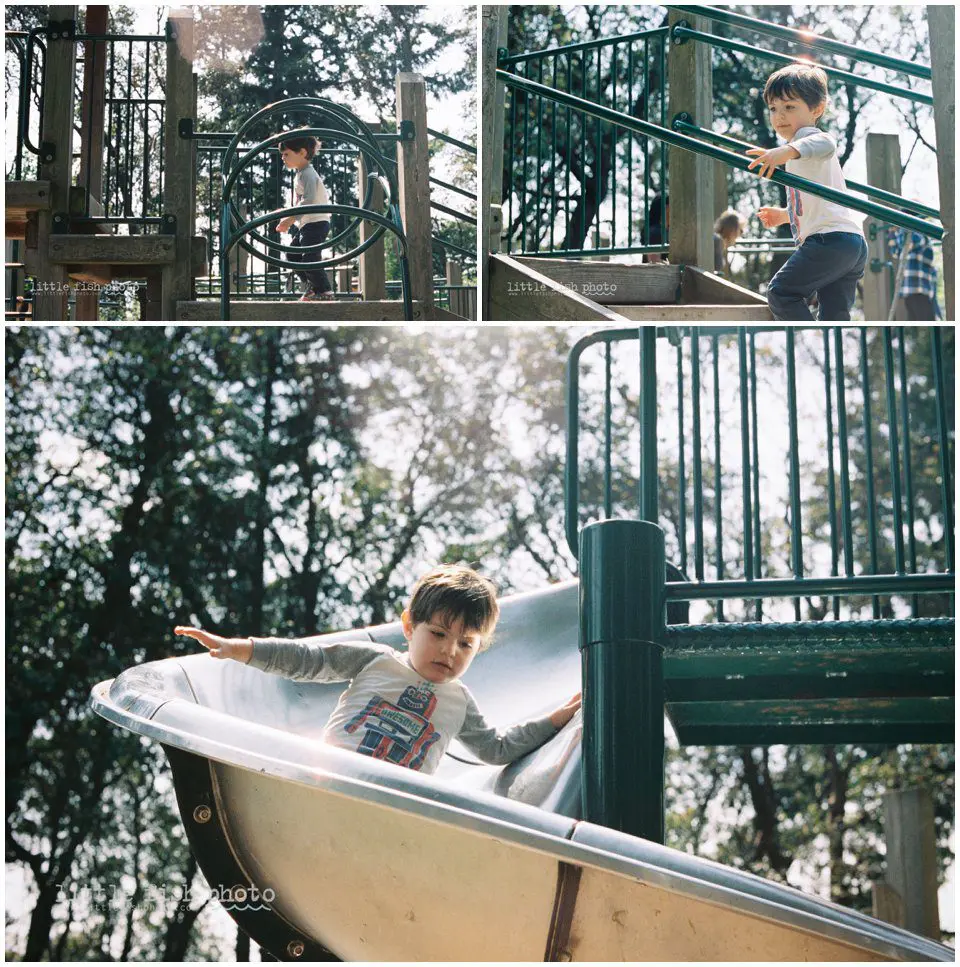 going down the slide