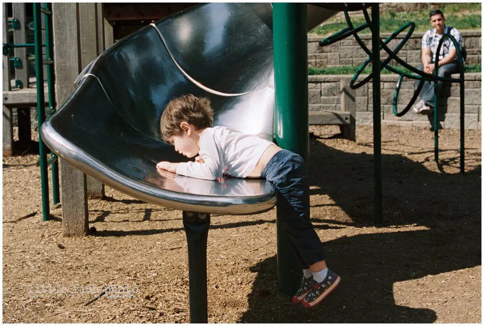 going down the slide