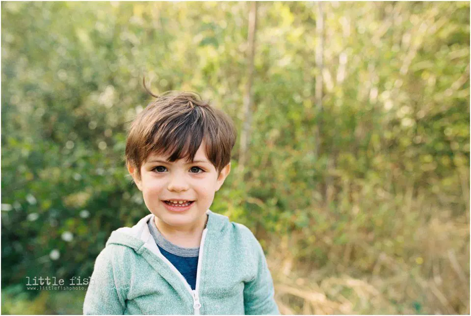 boy plays at park