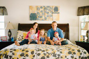 Family of 5 in home photography