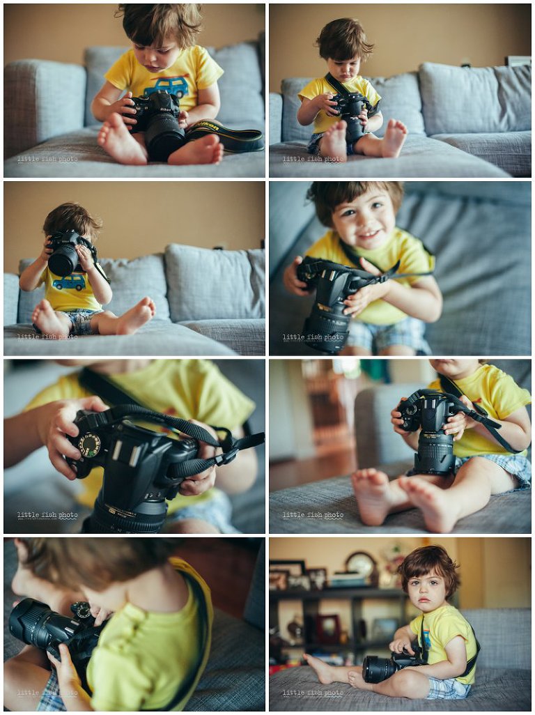 Patience - 2 year old with Camera - Poulsbo Lifestyle Photographer
