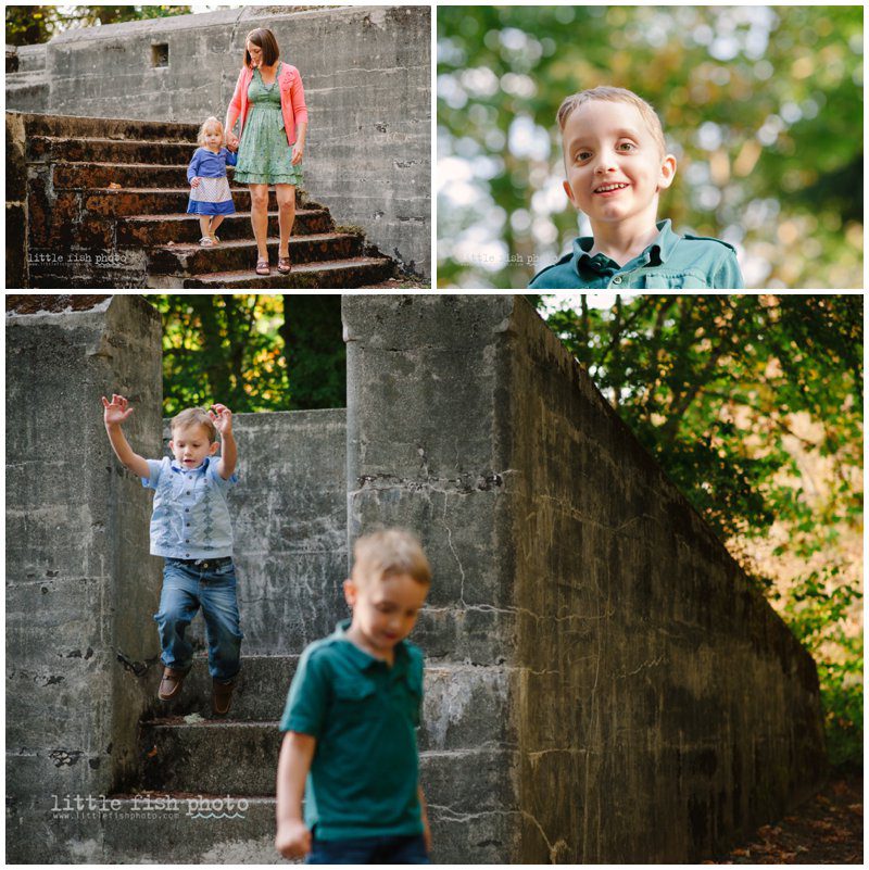 Storytelling family photography at Fort Ward State Park - Bainbridge Island Family photographer