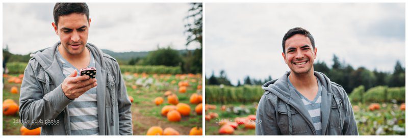 Playing at the Pumpkin Patch - Bainbridge Island Photographer