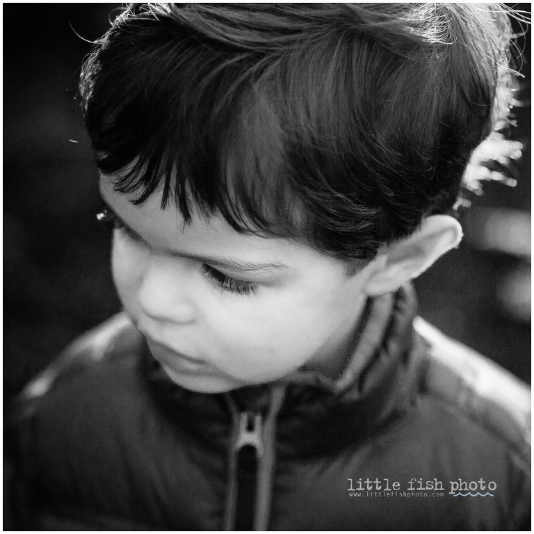 black and white little boy eyelashes - Kitsap Lifestyle Photographer