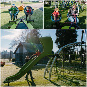 little boys playing at park - Kitsap Documentary Family Photographer