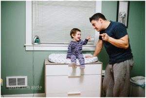 bedtime talks boy and dad - Kitsap Documentary Family Photographer