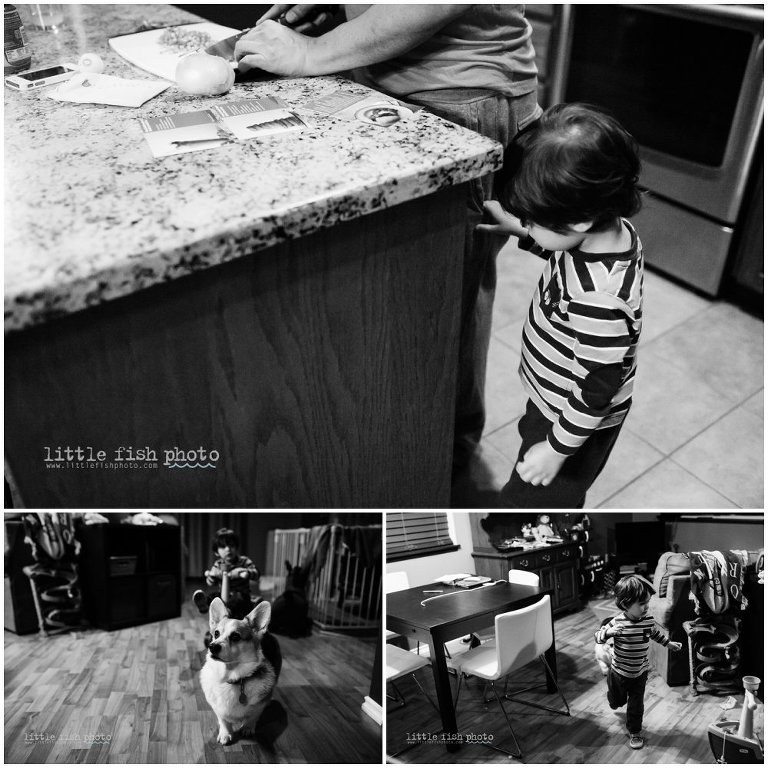 Making dinner together - Family documentary photography