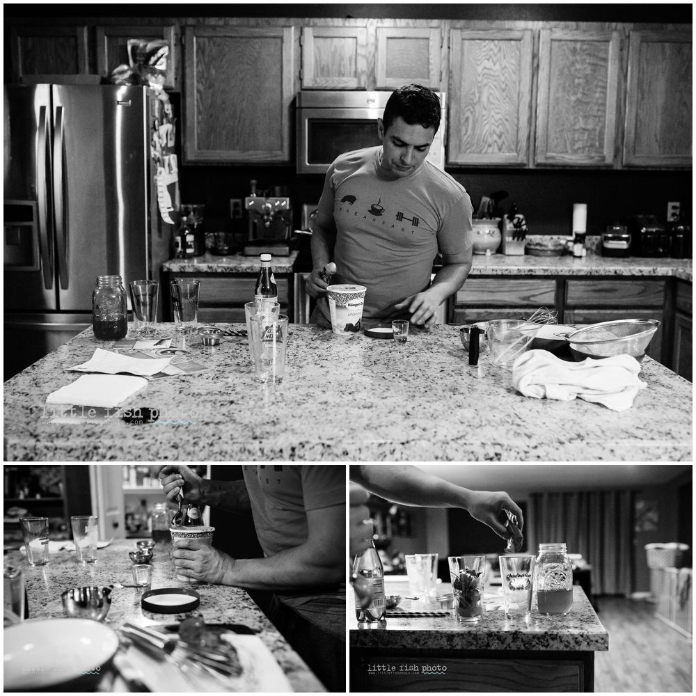 Making dinner together - Family documentary photography