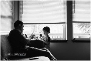 boy plays legos with dad - Poulsbo Lifestyle Photography
