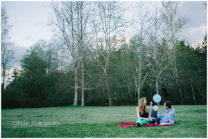 little boy with family and balloon - Bainbridge Island Lifestyle Family Photographer
