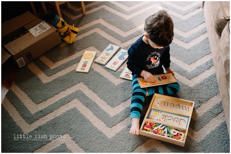 Playing letters - Poulsbo Lifestyle Family Photographer