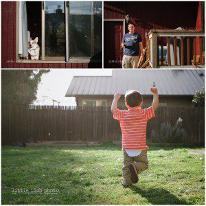 playing in the back yard - Poulsbo Lifestyle Family Photographer