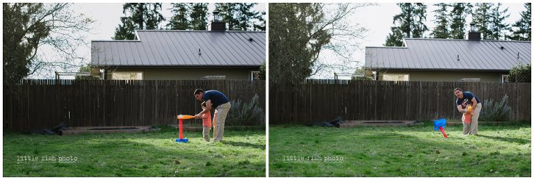 playing in the backyard - Poulsbo Lifestyle Family Photographer