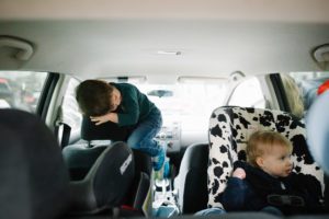 kids in car