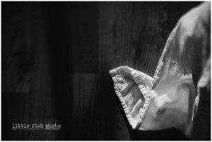 flour sack towel in evening light, black and white - Kitsap Family documentary photographer