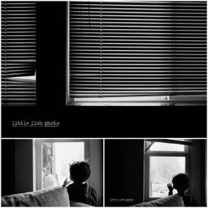 waving bye bye through window, day in the life - Kitsap Lifestyle Photographer