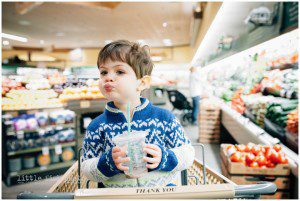 chocolate milk in the grocery store - Kitsap Lifestyle Photographer