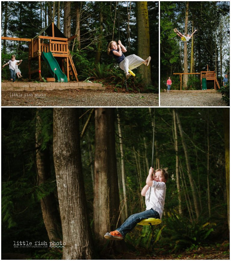kids on swing - Family storytelling photography