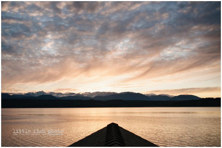 sunset on hood canal - family photography