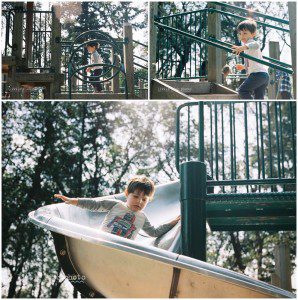 going down the slide