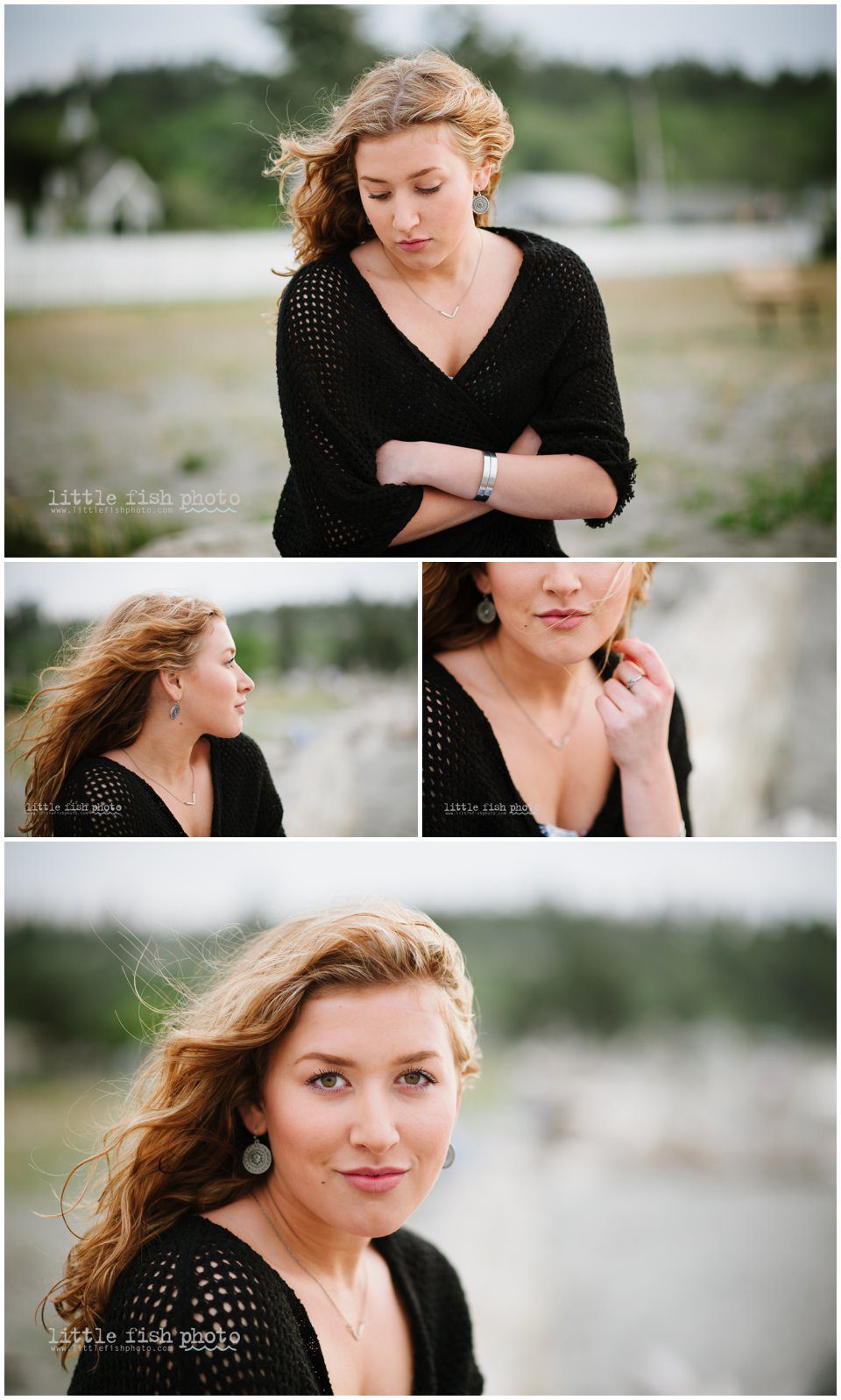 senior portraits on washington beach