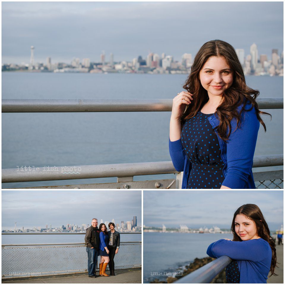girl and family on Alki beach
