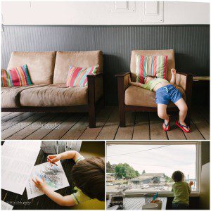 boy at restaurant