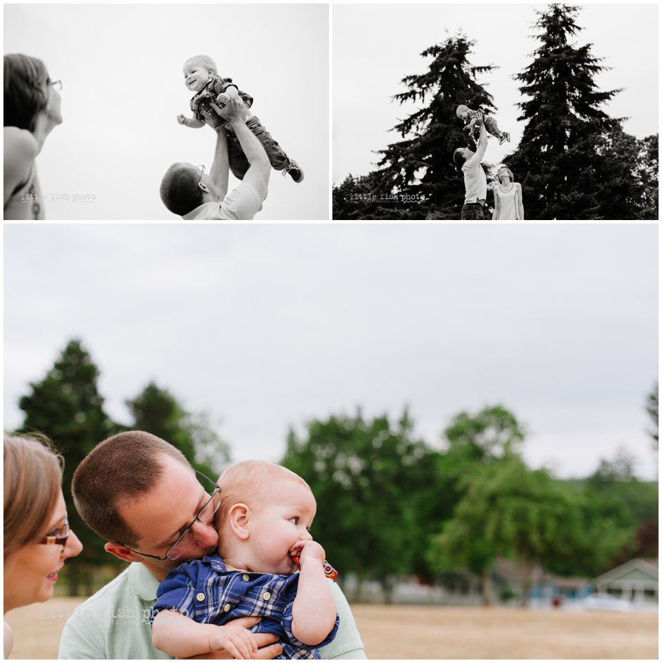 young family in field - lifestyle photography