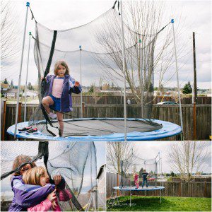 kids on trampoline