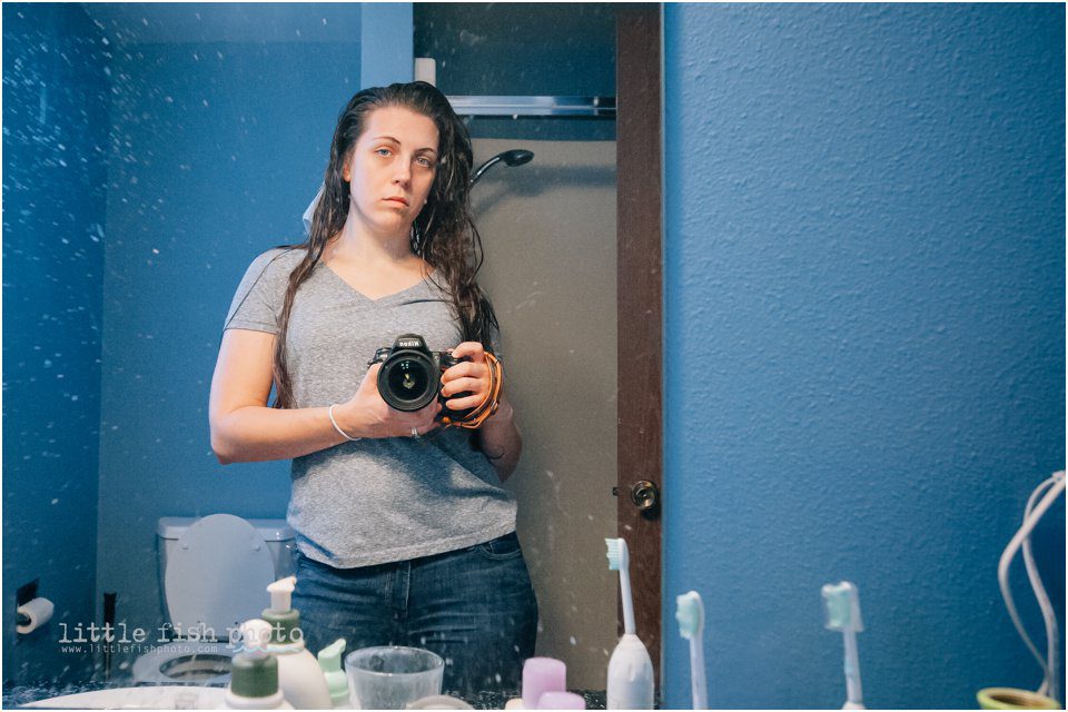 wet hair self portrait