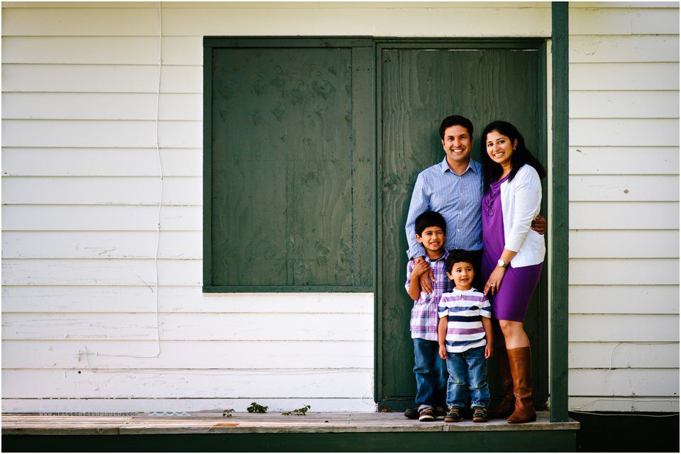 family of four - portrait