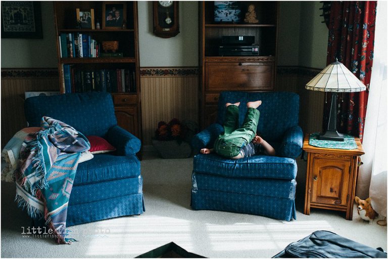 boy jumping around on furniture - lessons from a year of day in the life shooting