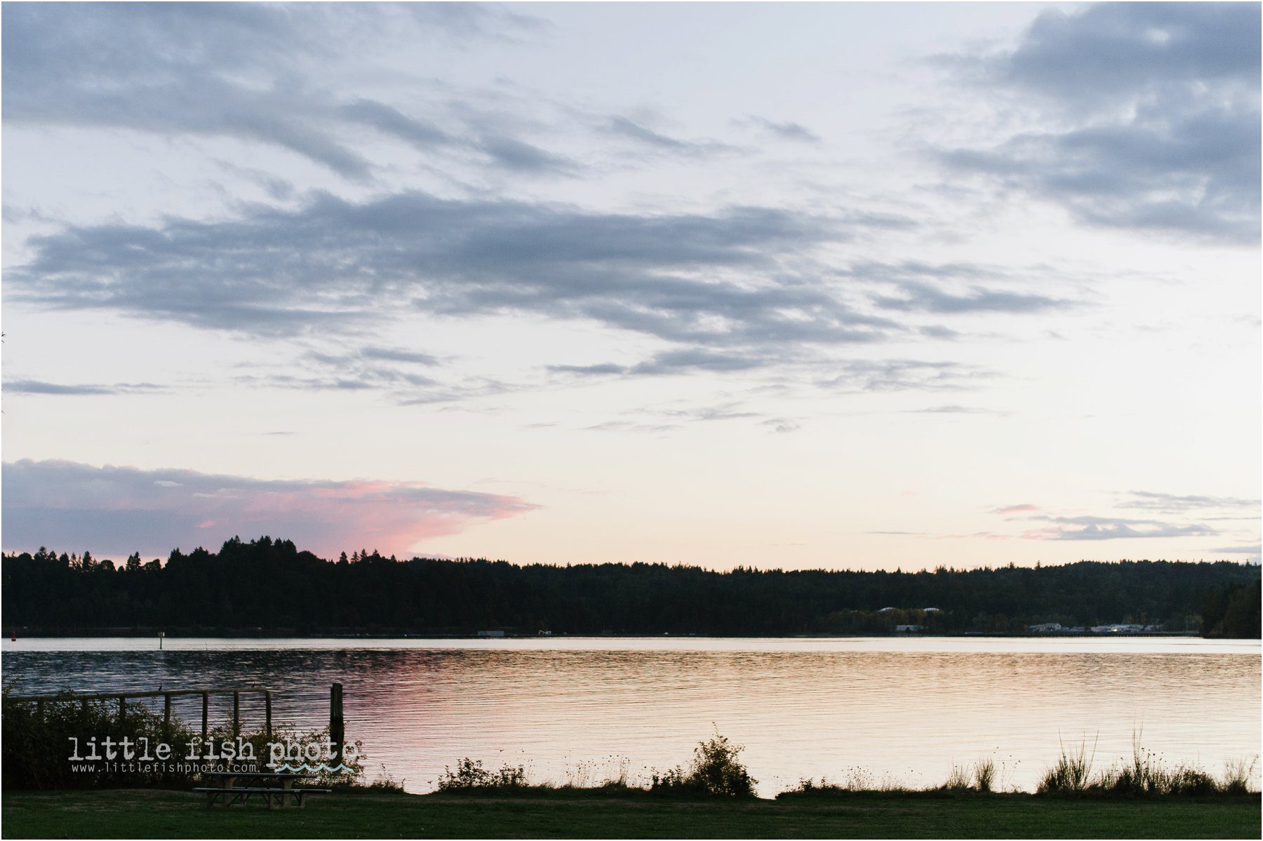 fort ward state park at sunset