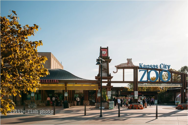 entrance to Kansas City Zoo - Documentary Family Photographer