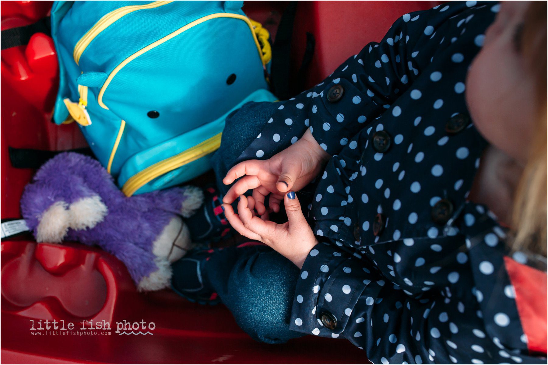 little girl with painted nails - Documentary Family Photographer