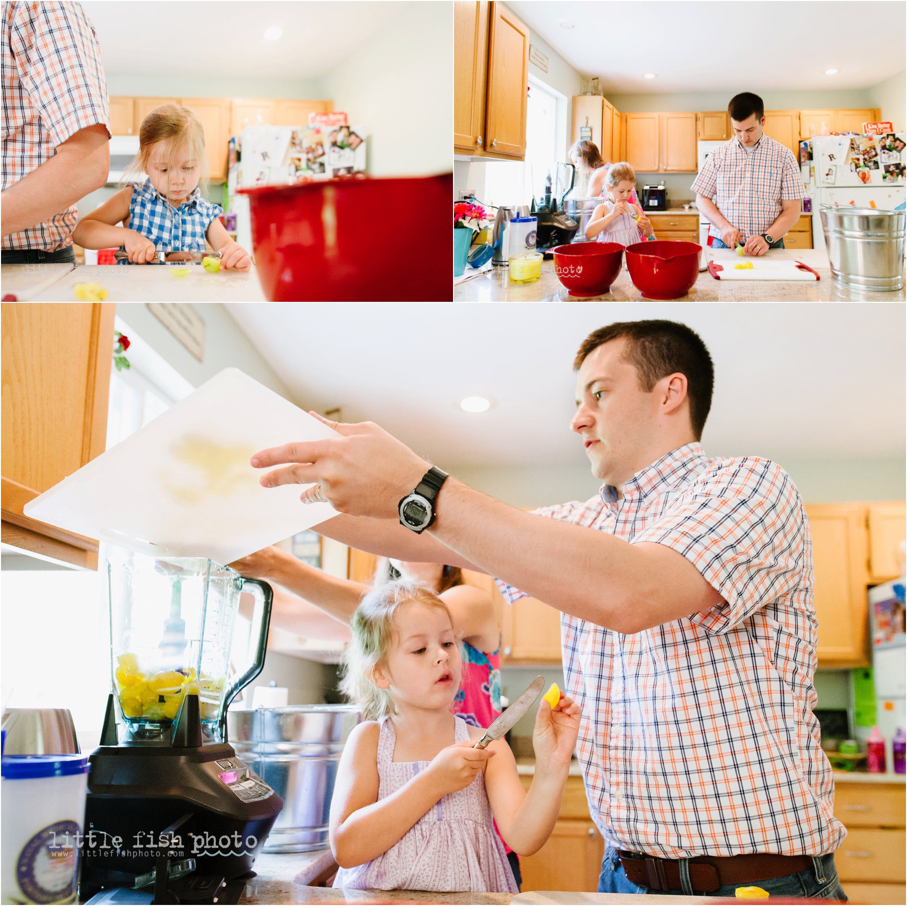 family canning plums - Documentary Family Photography
