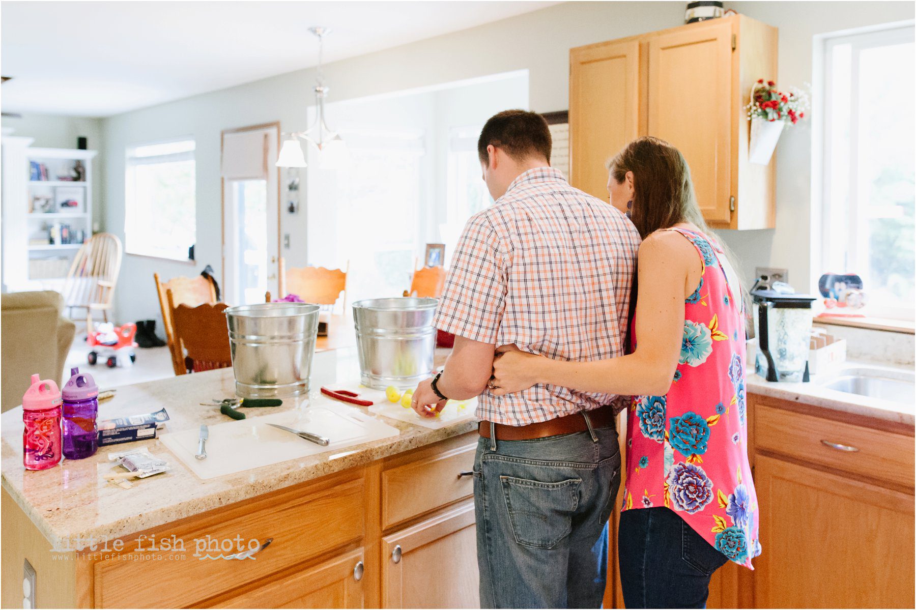 family canning plums - Documentary Family Photography