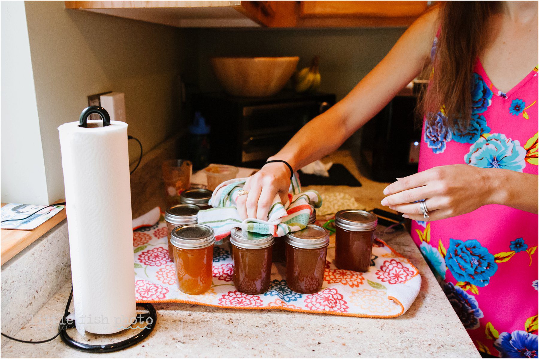 family canning plums - Documentary Family Photography