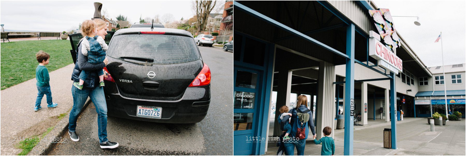 family gets lunch - Kitsap Lifestyle and Documentary Family Photographer