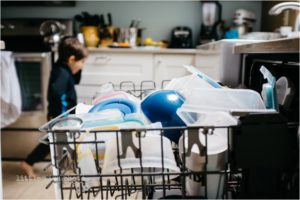 doing the dishes - Poulsbo Documentary Family Photographer