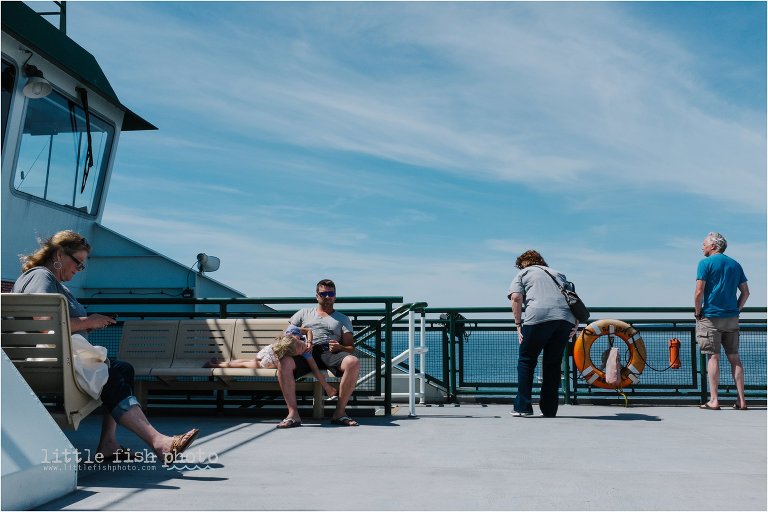 people on ferry - Kitsap Lifestyle & Documentary Photographer