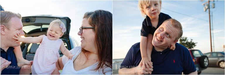 family at beach - family plays in sand at the beach - Kitsap Lifestyle Family Photographer