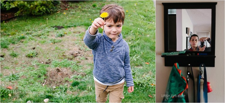 boy with dandelion - Documentary Family photography