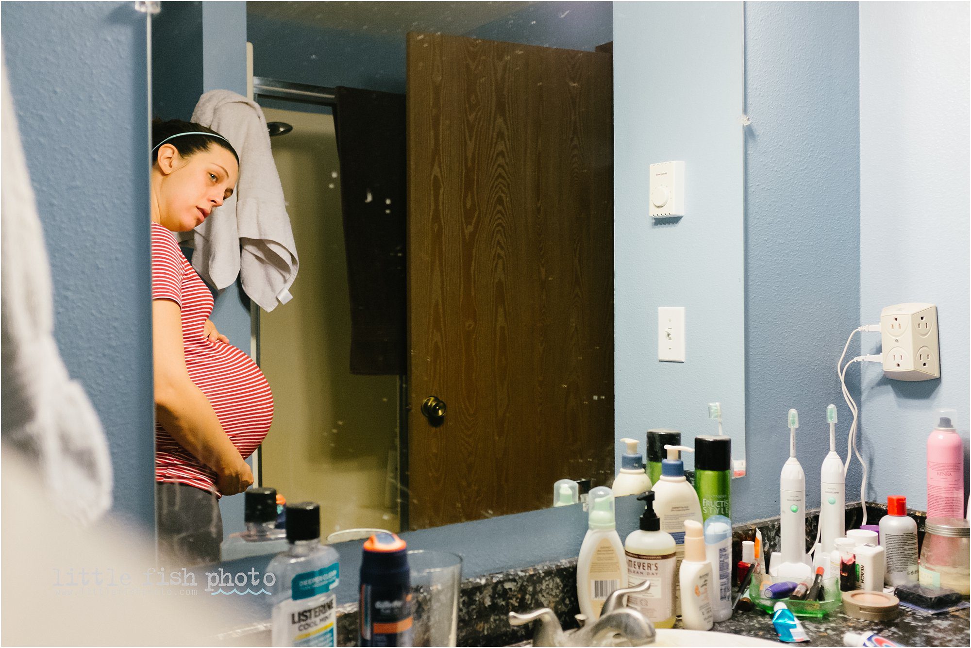 37 weeks pregnant self portrait - Documentary Family photography