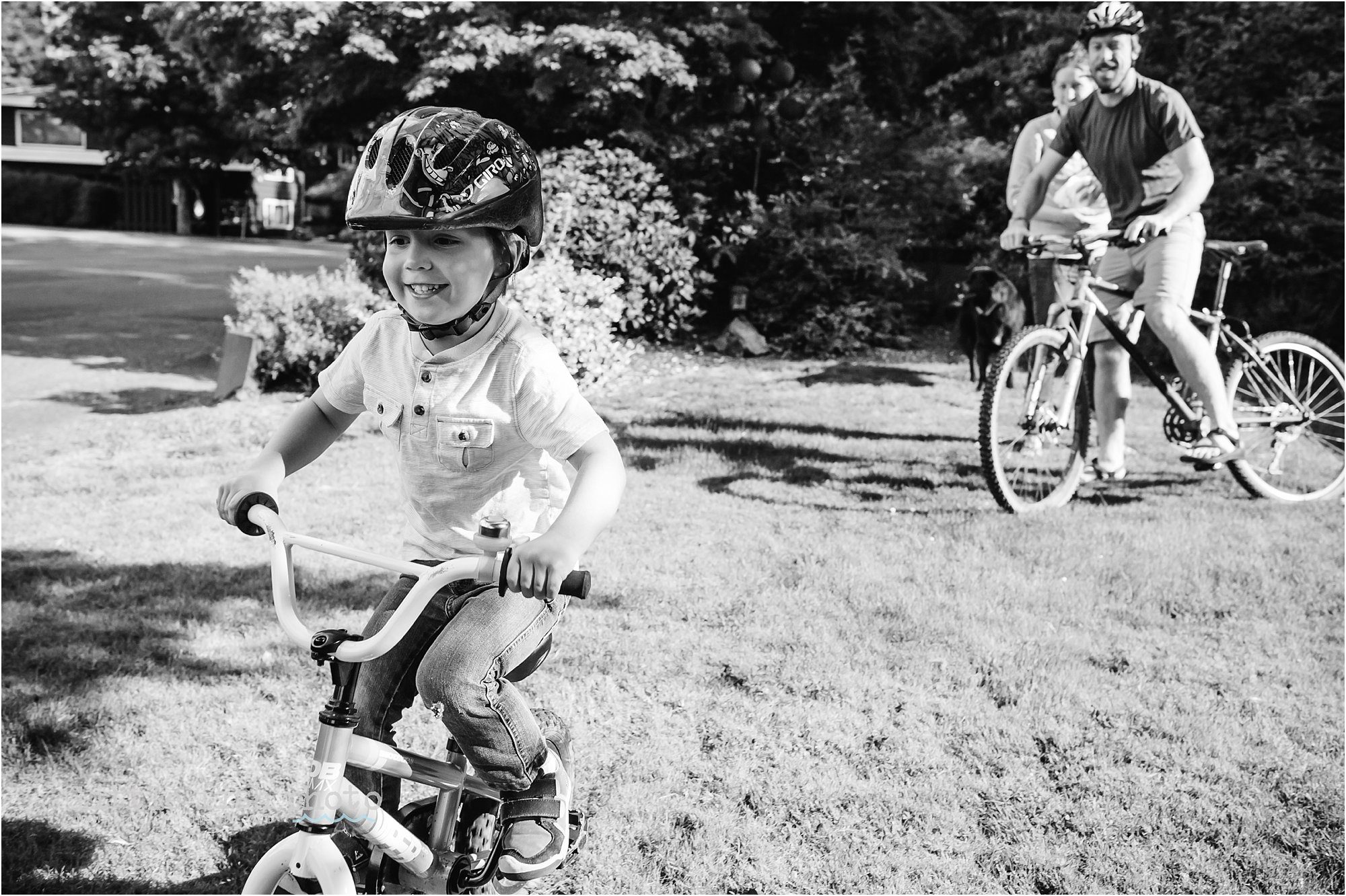 boy rides bike
