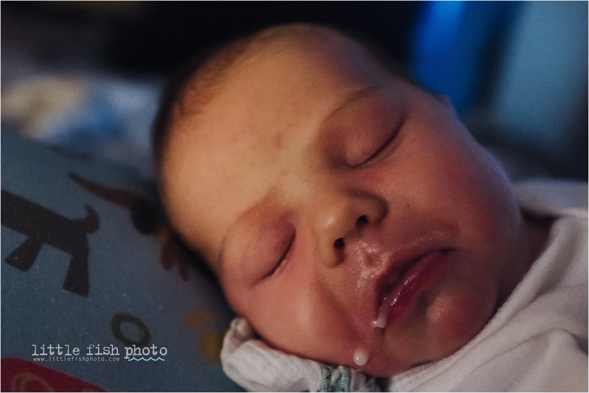 baby dribbling milk