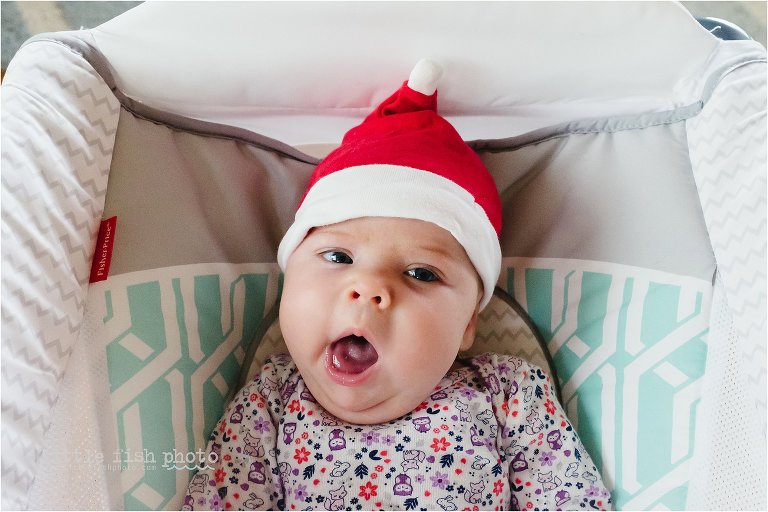 baby in santa hat