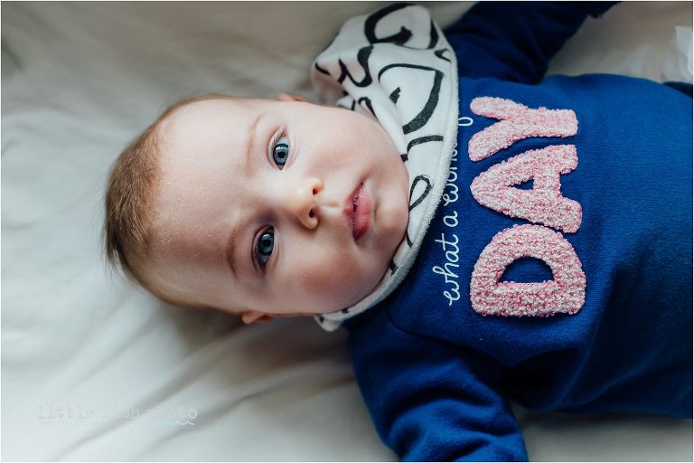 portrait of 3 month baby