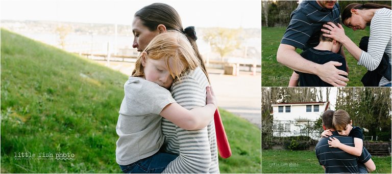 family takes walk -Kitsap Documentary Family Photographer